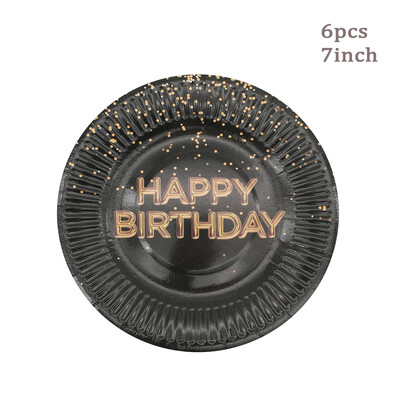 18 30 40 50 60 Daudz laimes dzimšanas dienā Papīra krūzes šķīvji Pieaugušajiem Apsveicam dzimšanas dienas ballītes jubilejas dekorēšanas piederumi