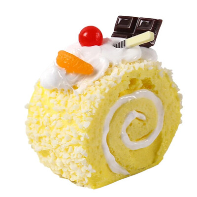 1 vnt. imitacinis pyragas netikros vaisių duonos modelis Šveicariško suktinuko parduotuvės langas namų šaldytuvo dekoras Maisto fotografijos rekvizitai Rudens dekoras