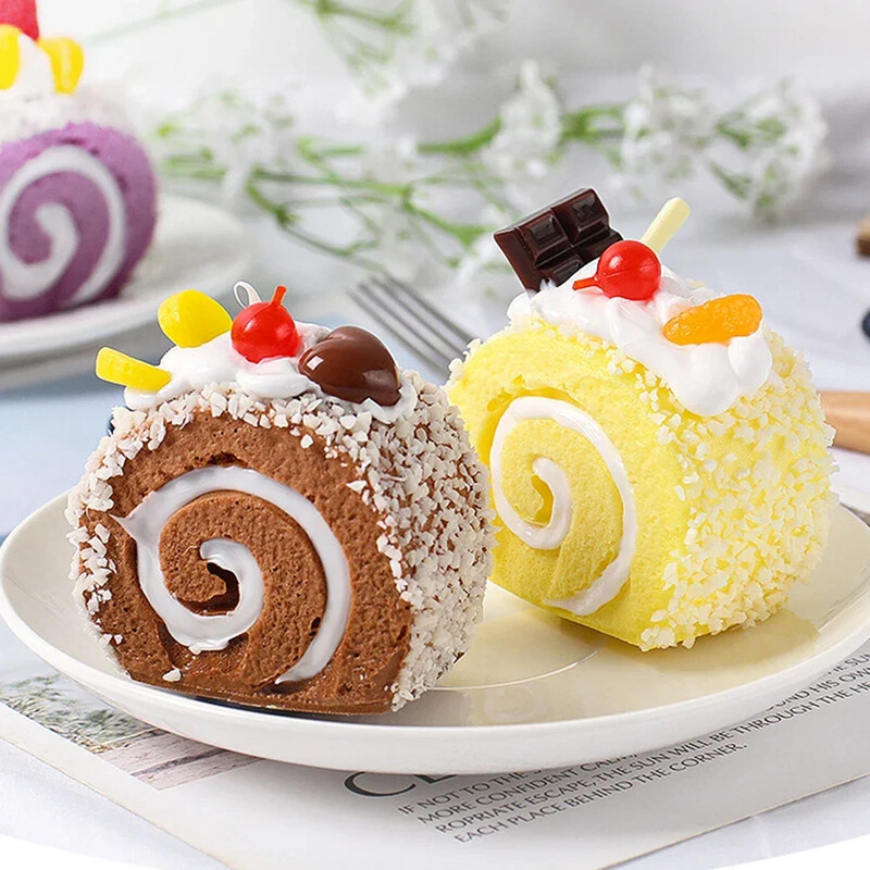 1 vnt. imitacinis pyragas netikros vaisių duonos modelis Šveicariško suktinuko parduotuvės langas namų šaldytuvo dekoras Maisto fotografijos rekvizitai Rudens dekoras