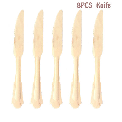 Kuldfoolium roosa Sünnipäevapeo kujundusega kooginõu Ühekordsed lauanõud Peotarbed Pabertaldrikutass Baby Shower