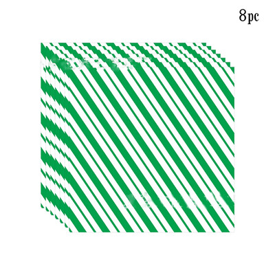 8Guests Jõulukommiteemalised ühekordsed paberist lauanõud Paberist kommitaldrikutopsid Salvrätikud Head 2025. aasta uut aastat jõulupeotarbed