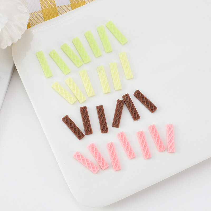 Netikras mini vaflių šokoladinis biskvitas, imitacinis maistas, fotografijos reikmenys, namų amatų dekoravimas, 100 vnt.