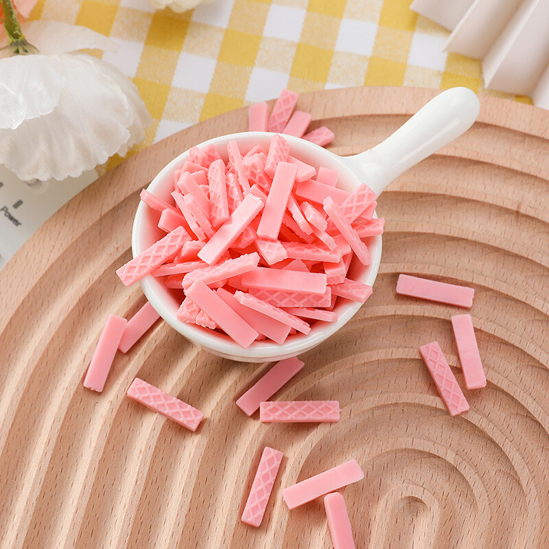 Netikras mini vaflių šokoladinis biskvitas, imitacinis maistas, fotografijos reikmenys, namų amatų dekoravimas, 100 vnt.