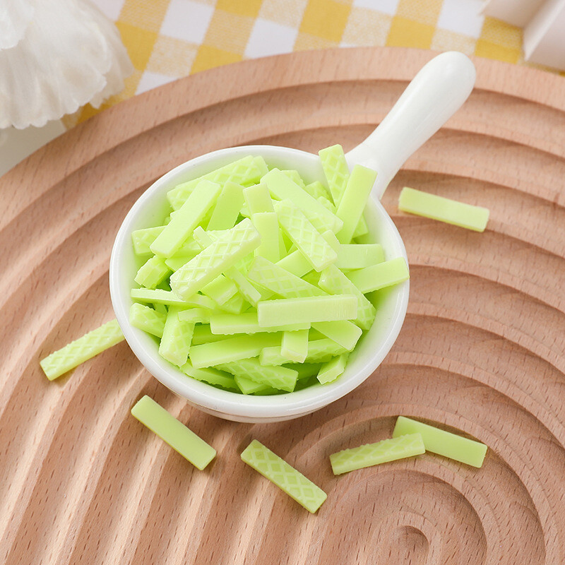 Netikras mini vaflių šokoladinis biskvitas, imitacinis maistas, fotografijos reikmenys, namų amatų dekoravimas, 100 vnt.