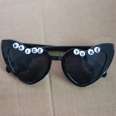 Γυαλιά ηλίου ρετρό LED που αναβοσβήνουν για γυναίκες Διακόσμηση για πάρτι γάμου Ροζ καρδιά γυαλιά Bride to be Glasses