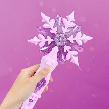 Light Up Glow Snowflake Ραβδί Kid Girl Cosplay Light Up Snowflake Wand Glow Snow Stick Glow Stick Πριγκίπισσα Βασίλισσα Ραβδί παιχνιδιού ρόλων