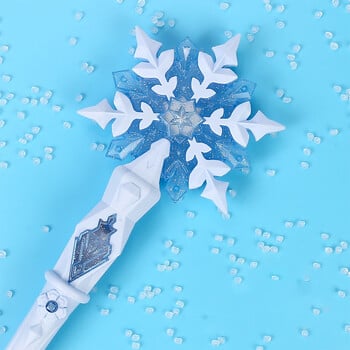 Light Up Glow Snowflake Ραβδί Kid Girl Cosplay Light Up Snowflake Wand Glow Snow Stick Glow Stick Πριγκίπισσα Βασίλισσα Ραβδί παιχνιδιού ρόλων