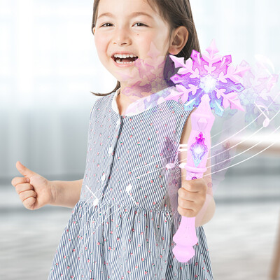 Light Up Glow Snowflake Ραβδί Kid Girl Cosplay Light Up Snowflake Wand Glow Snow Stick Glow Stick Πριγκίπισσα Βασίλισσα Ραβδί παιχνιδιού ρόλων