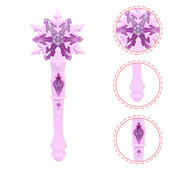 Baghetă cu fulgi de zăpadă luminoasă Copii fată Cosplay Baghetă cu fulgi de zăpadă luminoasă Stick cu fulgi de zăpadă strălucitoare Baghetă prințesă regina joc de rol