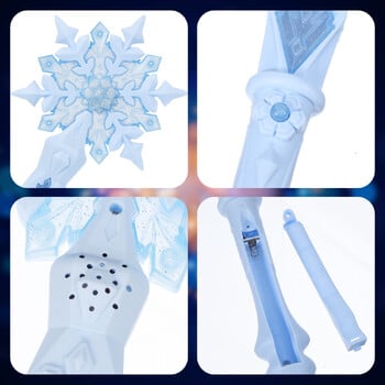 Light Up Glow Snowflake Ραβδί Kid Girl Cosplay Light Up Snowflake Wand Glow Snow Stick Glow Stick Πριγκίπισσα Βασίλισσα Ραβδί παιχνιδιού ρόλων