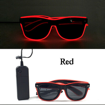 Fluoreszkáló világító napszemüvegek LED világító diszkószemüvegek könnyű leánybúcsú kellékekkel Neon villogó szemüvegek szemüveg kellékek