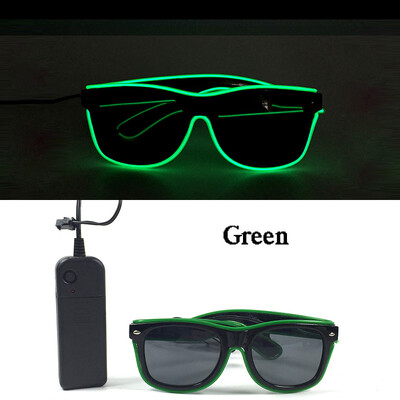 Fluoreszkáló világító napszemüvegek LED világító diszkószemüvegek könnyű leánybúcsú kellékekkel Neon villogó szemüvegek szemüveg kellékek