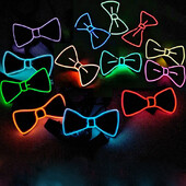 Vīriešu kvēlojošs tauriņš EL stieple Neona LED gaismas ballīte Halovīni Ziemassvētki Gaismas apgaismojums Dekorācijas Bāra Klubs Skatuves Rekvizīti Apģērbs