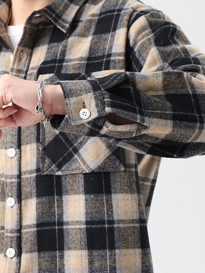 Lielizmēra 8xl 7xl rūtains krekls Vīriešu ziemas biezi vintage flaneļa garām piedurknēm liela izmēra 6xl brīvi vīriešu ikdienas maigi kleitu krekli