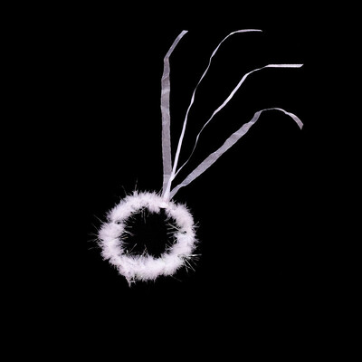 Pieaugušie, bērni, rozā, balti, spalvu eņģelis, galvas saite, gredzens, vainags, dāvana dzimšanas dienas ballītei, kospleja kostīms, Ziemassvētku helovīna