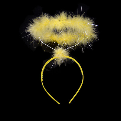 Pieaugušie, bērni, rozā, balti, spalvu eņģelis, galvas saite, gredzens, vainags, dāvana dzimšanas dienas ballītei, kospleja kostīms, Ziemassvētku helovīna