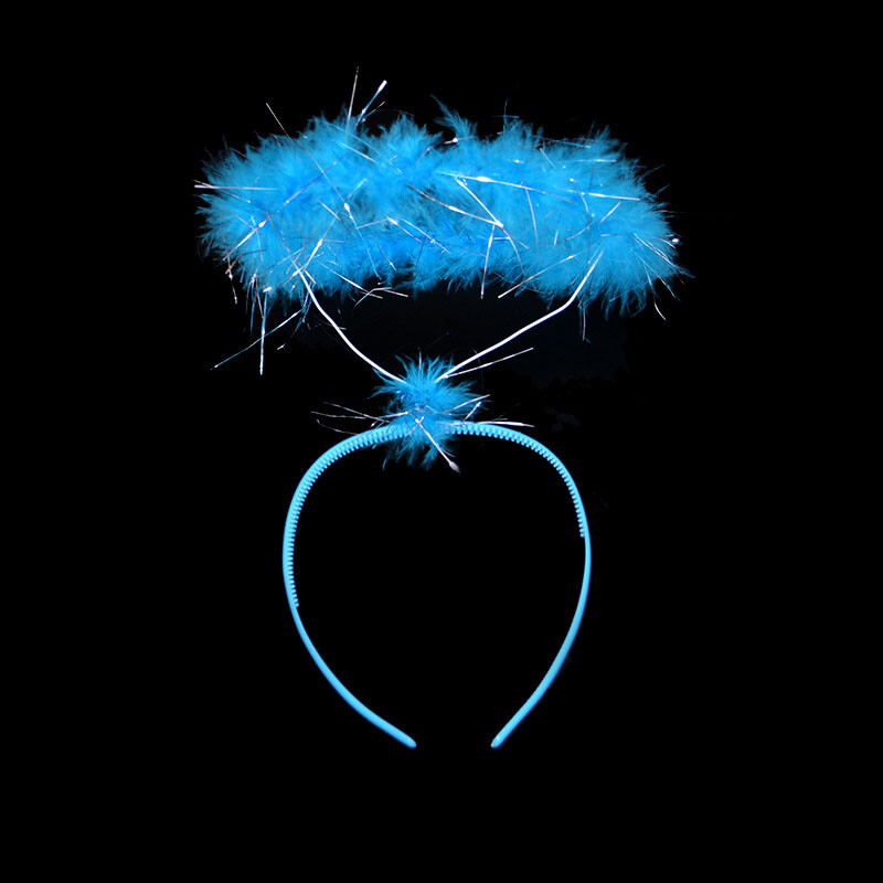 Pieaugušie, bērni, rozā, balti, spalvu eņģelis, galvas saite, gredzens, vainags, dāvana dzimšanas dienas ballītei, kospleja kostīms, Ziemassvētku helovīna