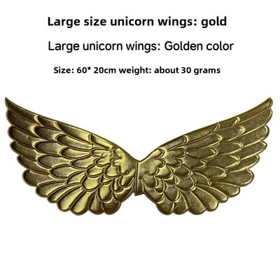 Angel Wings bērnu vienradzis dzimšanas dienas svinību kleita Mini kleita ar aksesuāriem liela izmēra 60 cm auduma materiāls ballītēm