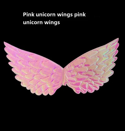 Angel Wings bērnu vienradzis dzimšanas dienas svinību kleita Mini kleita ar aksesuāriem liela izmēra 60 cm auduma materiāls ballītēm