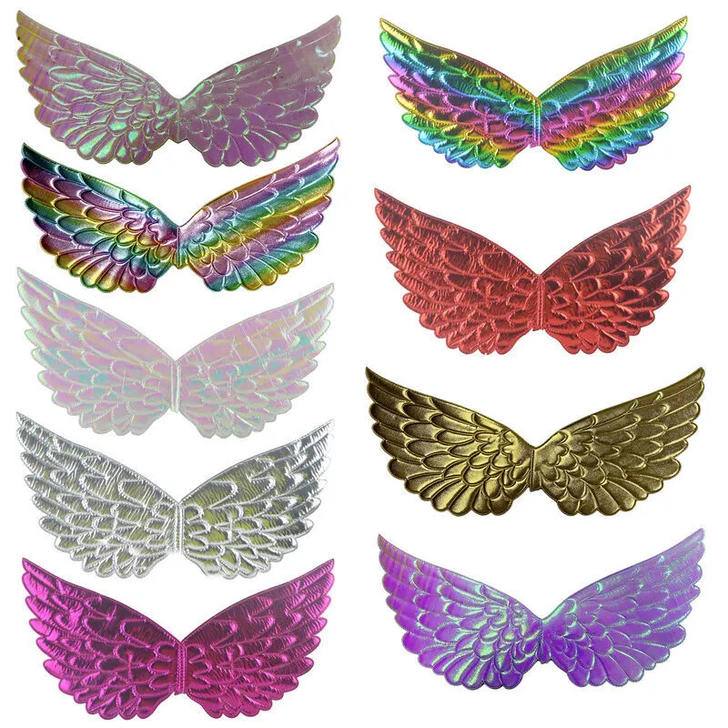 Angel Wings bērnu vienradzis dzimšanas dienas svinību kleita Mini kleita ar aksesuāriem liela izmēra 60 cm auduma materiāls ballītēm