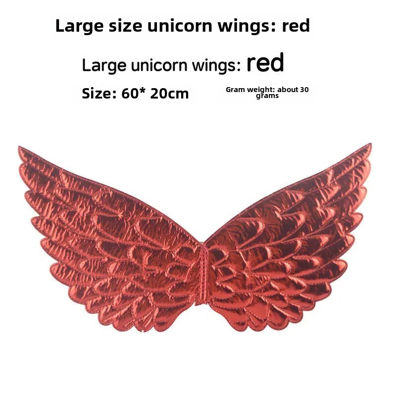 Angel Wings bērnu vienradzis dzimšanas dienas svinību kleita Mini kleita ar aksesuāriem liela izmēra 60 cm auduma materiāls ballītēm