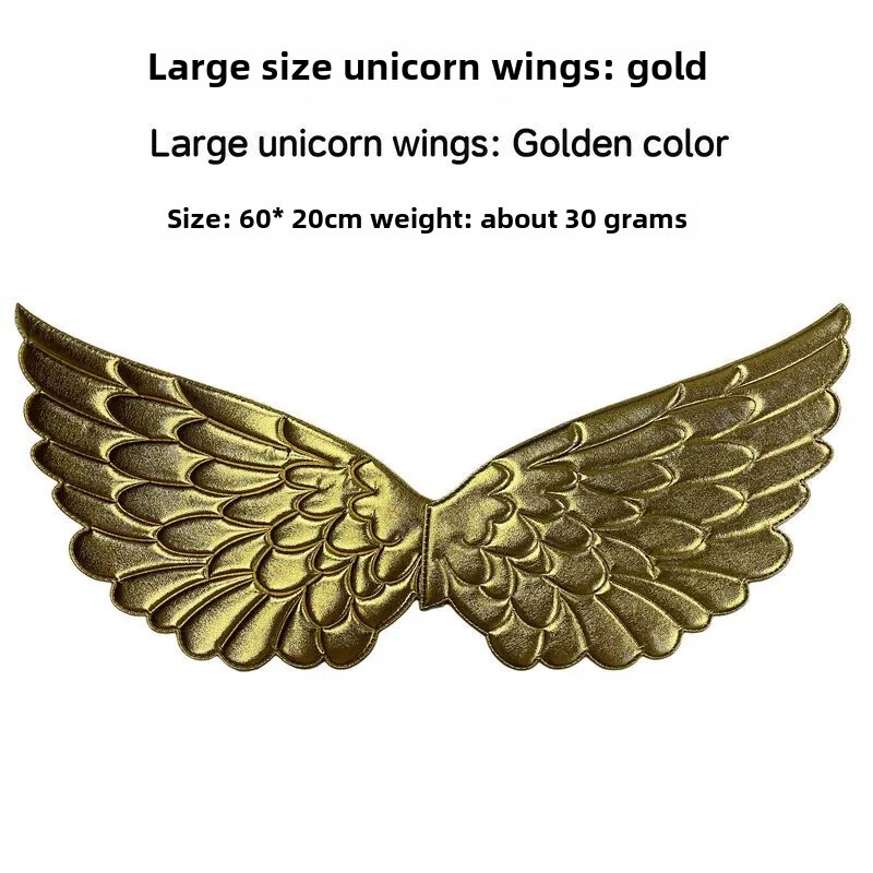 Angel Wings bērnu vienradzis dzimšanas dienas svinību kleita Mini kleita ar aksesuāriem liela izmēra 60 cm auduma materiāls ballītēm