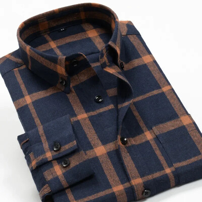 New Arrival Fashion Super Large Ανδρικά καρό μακρυμάνικα casual πουκάμισα Smart Flannel Ανοιξιάτικο και Φθινοπωρινό πουκάμισο Plus μέγεθος 2XL-9XL 10XL