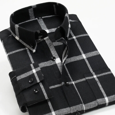 New Arrival Fashion Super Large Ανδρικά καρό μακρυμάνικα casual πουκάμισα Smart Flannel Ανοιξιάτικο και Φθινοπωρινό πουκάμισο Plus μέγεθος 2XL-9XL 10XL