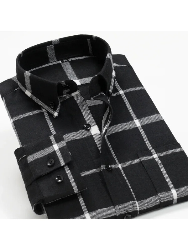 New Arrival Fashion Super Large Ανδρικά καρό μακρυμάνικα casual πουκάμισα Smart Flannel Ανοιξιάτικο και Φθινοπωρινό πουκάμισο Plus μέγεθος 2XL-9XL 10XL
