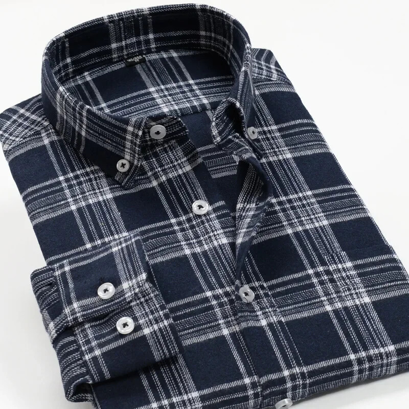 New Arrival Fashion Super Large Ανδρικά καρό μακρυμάνικα casual πουκάμισα Smart Flannel Ανοιξιάτικο και Φθινοπωρινό πουκάμισο Plus μέγεθος 2XL-9XL 10XL