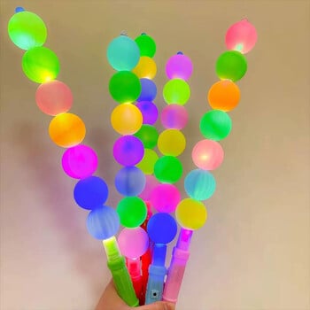 Light Up Stick Неонови парти светещи пръчици Led Candied Haws 5PCS Светещи в тъмното Консумативи за сватбени партита Къмпинг за рожден ден 3 светлинни режима