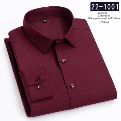 Uus särk luksuslik kõrge kvaliteediga villased pikkade varrukatega särgid meestele saleda vormiga pidulik särk pehme disainertopsid ruudulised kontoririided