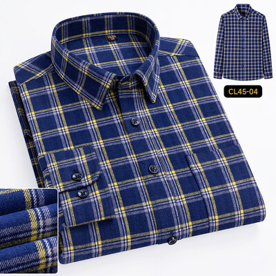 Nauji plius dydžio marškiniai 100% medvilnės marškiniai ilgomis rankovėmis vyrams ploni laisvalaikio marškiniai elegantiški paprasti marškiniai minkšti biuro languoti drabužiai