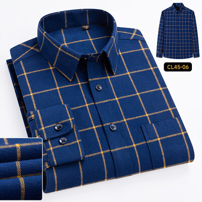 Nauji plius dydžio marškiniai 100% medvilnės marškiniai ilgomis rankovėmis vyrams ploni laisvalaikio marškiniai elegantiški paprasti marškiniai minkšti biuro languoti drabužiai