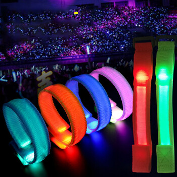 YOMDID Led Luminous Bracelet Concert Party Bar Φωτεινό βραχιόλι LED φωτεινό αθλητικό λουράκι καρπού Perform Bar Party Supplies