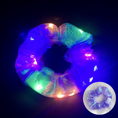 10 бр LED светещи щипки за коса Светещи щипки за коса Еластични светещи ленти за коса Светещи щипки за коса Русалка Парти сувенири Консумативи