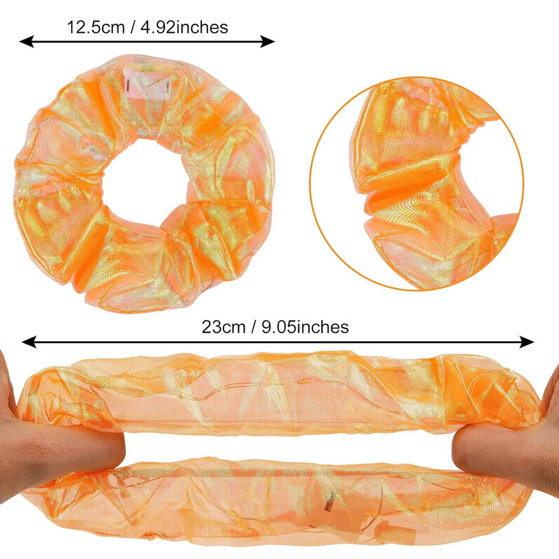 10 bucăți LED-uri Scrunchies pentru păr Scrunchies iluminate Scrunchies Elastic Glow Scrunchies Păr Scrunchies Glow Mermaid Party Favors Rechizite