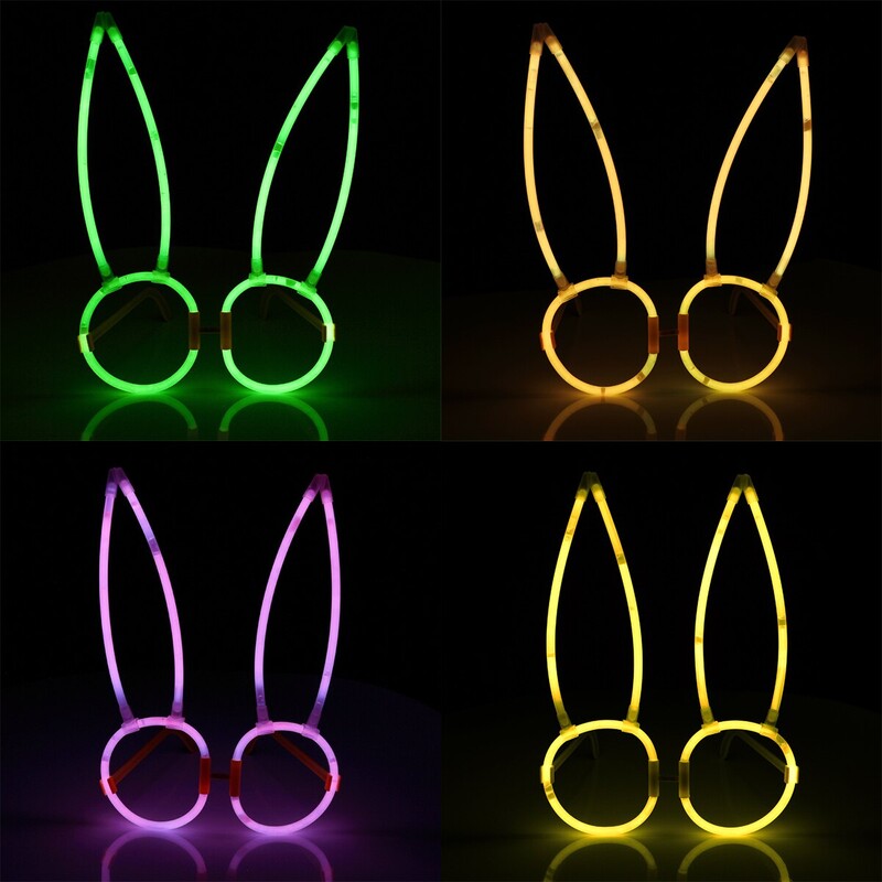 Δύο σετ 10 ποτηριών Πέντε διαφορετικά στυλ με τυχαία φθορίζοντα γυαλιά Love Rabbit Apple Halloween Party Nightclub