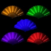 Švytinti sulankstoma LED ventiliatoriaus LED akiniai šokių šviesos gerbėjų naktinis šou Helovinas Kalėdų reivo festivalio priedai Švytinčios vakarėlio reikmenys