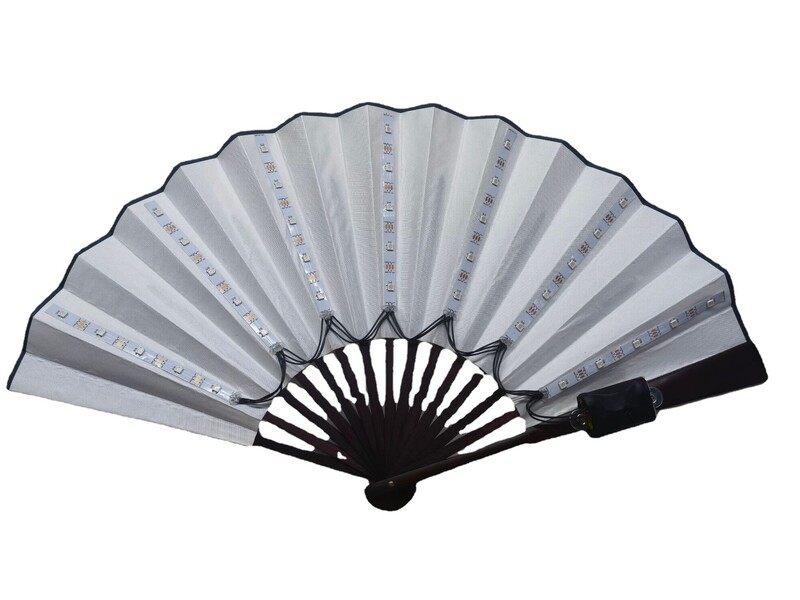 Party Led Φωτεινός ανεμιστήρας Φωτεινός πτυσσόμενος ανεμιστήρας Πολύχρωμο πάρτι/χορευτικός ανεμιστήρας Led Paper Stage Performance Dj Show Light Up Fan Wedding