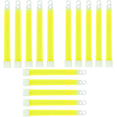 LED Glow Stick 6 collu izdzīvošanas komplekts Military Glow Light Sticks pastaigu un pārgājienu kempinga SOS Gear āra militārais aprīkojums