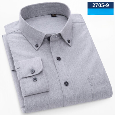 100% βαμβακερό τρίψιμο ανδρικά πουκάμισα σε μέγεθος ovre slim fit επίσημο απλό πουκάμισο μαλακό καρό μπλουζάκι casual υψηλής ποιότητας επαγγελματικά ρούχα