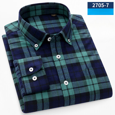 100% βαμβακερό τρίψιμο ανδρικά πουκάμισα σε μέγεθος ovre slim fit επίσημο απλό πουκάμισο μαλακό καρό μπλουζάκι casual υψηλής ποιότητας επαγγελματικά ρούχα