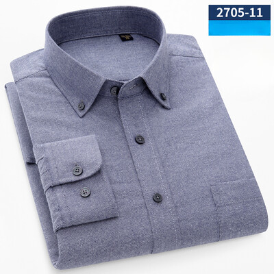 100% βαμβακερό τρίψιμο ανδρικά πουκάμισα σε μέγεθος ovre slim fit επίσημο απλό πουκάμισο μαλακό καρό μπλουζάκι casual υψηλής ποιότητας επαγγελματικά ρούχα