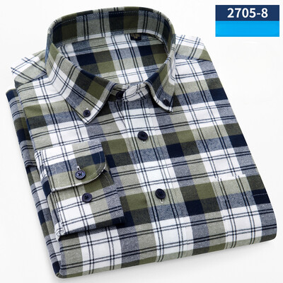 100% βαμβακερό τρίψιμο ανδρικά πουκάμισα σε μέγεθος ovre slim fit επίσημο απλό πουκάμισο μαλακό καρό μπλουζάκι casual υψηλής ποιότητας επαγγελματικά ρούχα