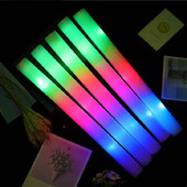5/30Pcs Foam Glow Sticks Πολύχρωμα Led που αναβοσβήνουν Glow Stick Glow in The Dark Προμήθειες για πάρτι για συναυλία Wedding Raves