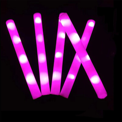 5/30Pcs Foam Glow Sticks Πολύχρωμα Led που αναβοσβήνουν Glow Stick Glow in The Dark Προμήθειες για πάρτι για συναυλία Wedding Raves