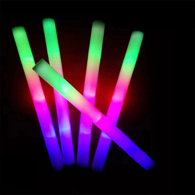 5/30Pcs Foam Glow Sticks Πολύχρωμα Led που αναβοσβήνουν Glow Stick Glow in The Dark Προμήθειες για πάρτι για συναυλία Wedding Raves