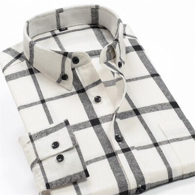 Μεγάλο μέγεθος 8XL 9XL 10XL Ανδρικό επαγγελματικό casual καρό πουκάμισο Ανδρικό φαρδύ μακρυμάνικο πουκάμισο 2021 άνοιξη και φθινόπωρο νέο