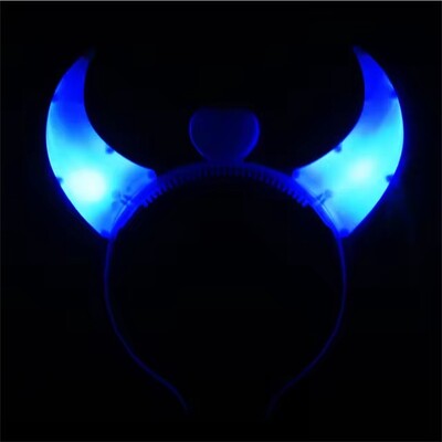 5 τμχ Devil Horns Light Up Headband LED Devil Horns Headband που αναβοσβήνει Παιδιά Ενήλικες Διακόσμηση αποκριάτικων και χριστουγεννιάτικων πάρτι